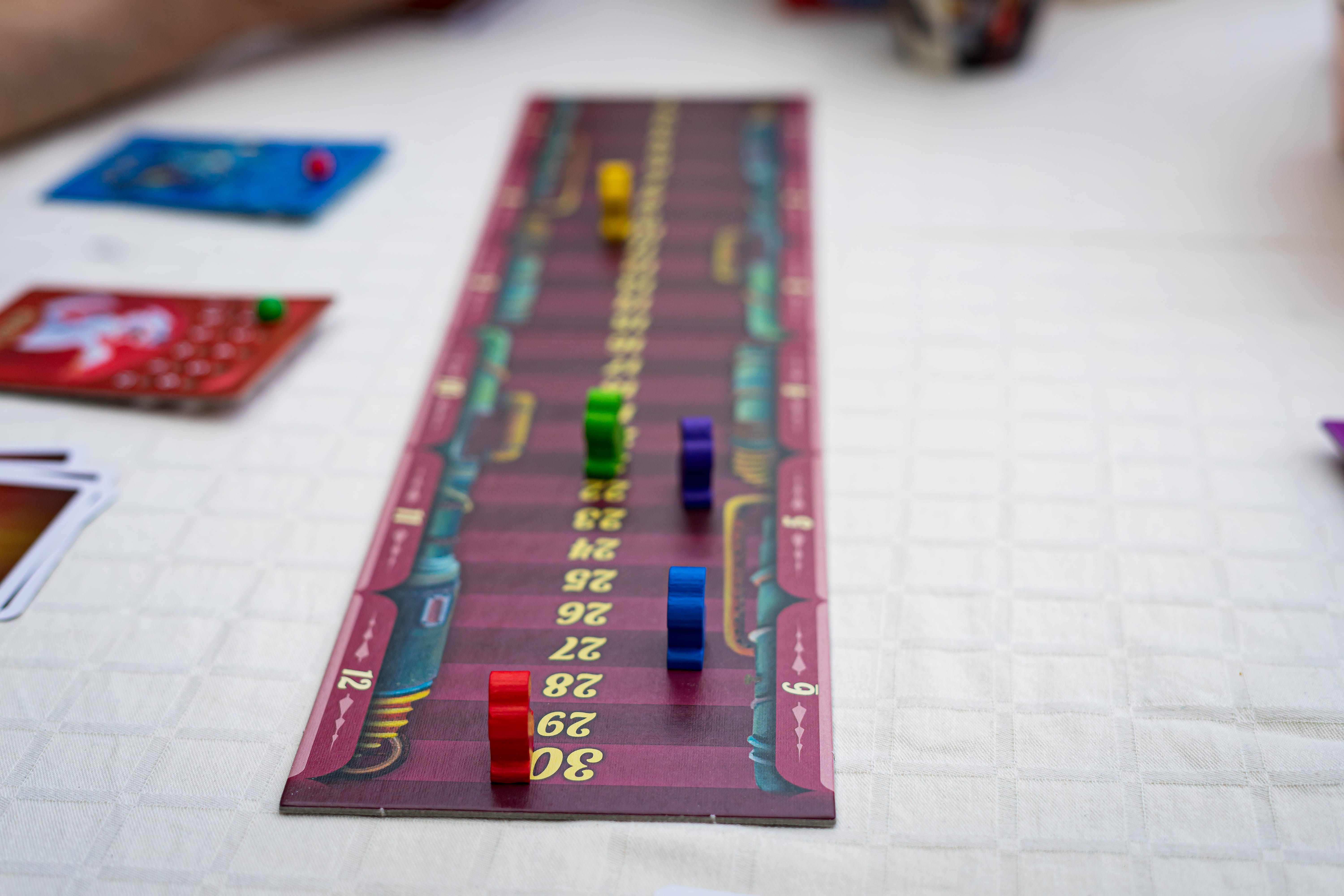 A photo of a game of Dixit.