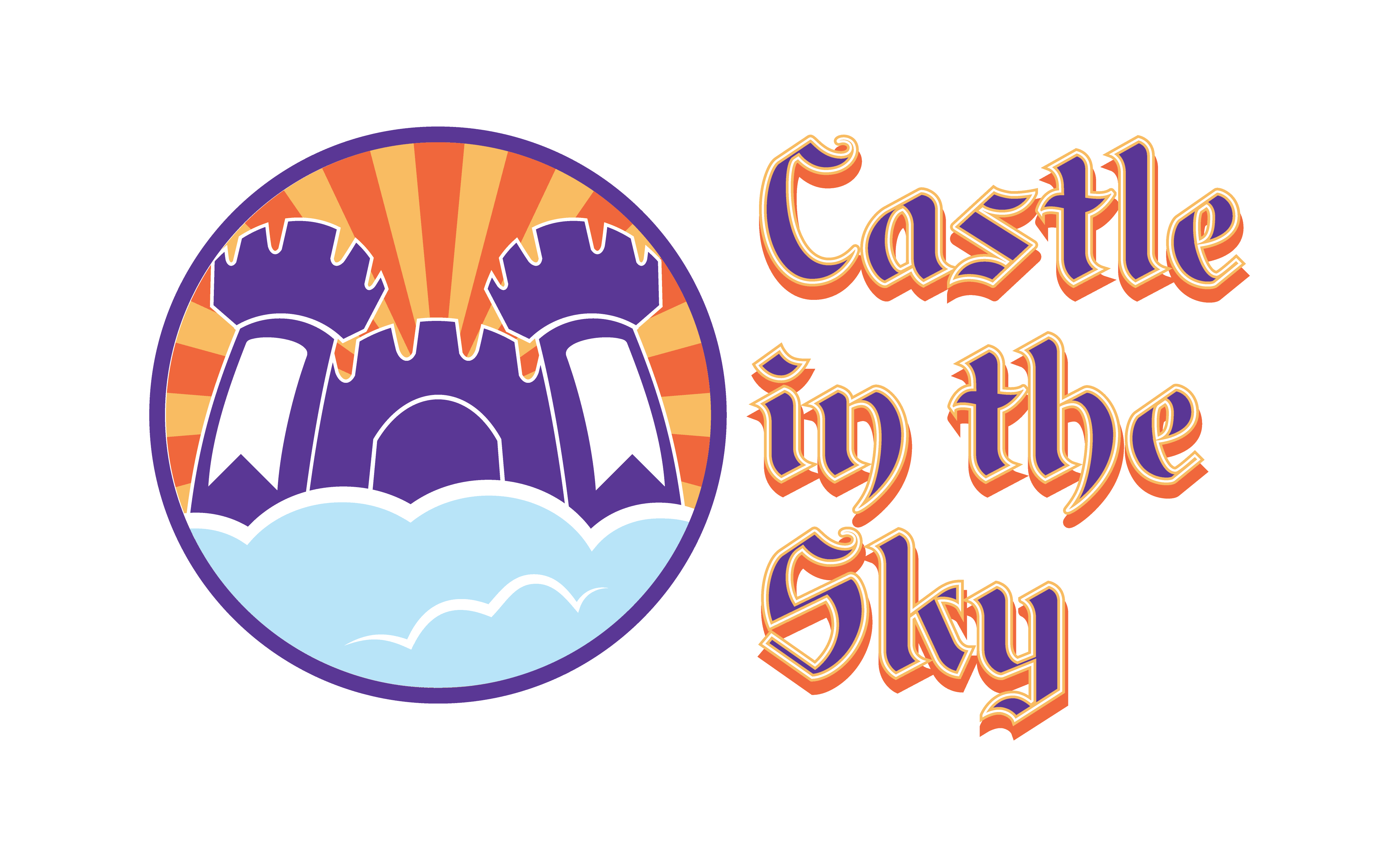 Castle In The Sky Logo with Text to the right side