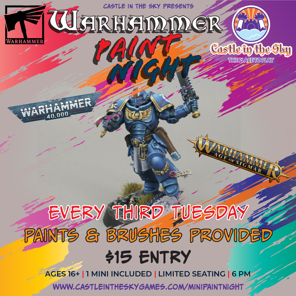 Warhammer Paint Night social graphic