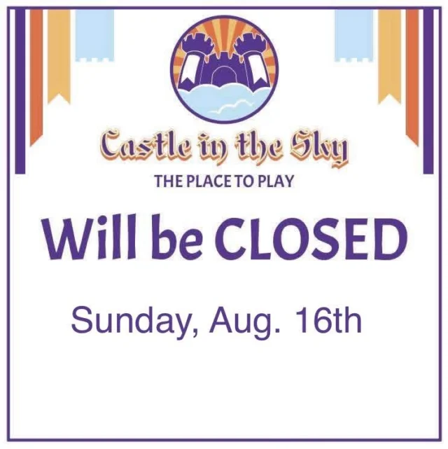 We will be closed today, August 16th, 2026.

See y’all on Wednesday!