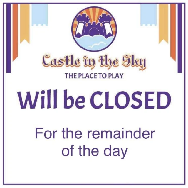 Scratch that. We will remain closed for the day.

See y’all tomorrow